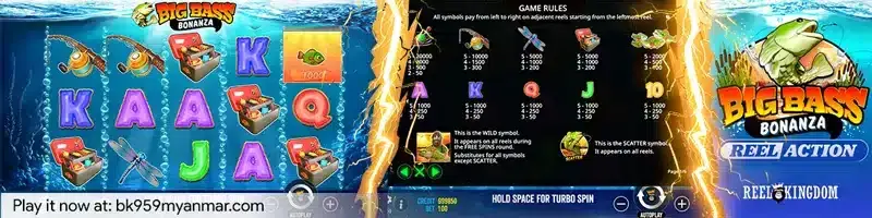 ကြီးမားသော ငါးဘိုနန်ဇာ - Big Bass Bonanza Fishing Game