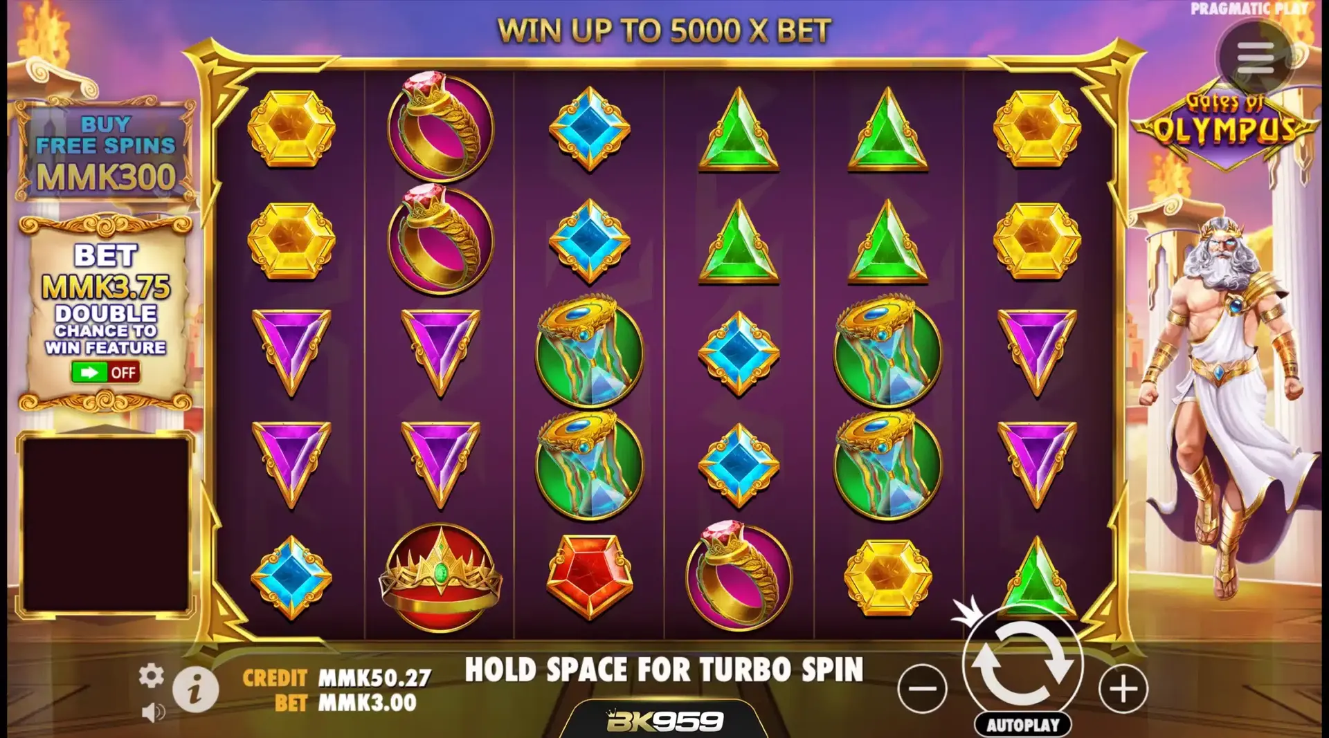 အိုလံပတ် တံခါး - Gates of Olympus Screenshot